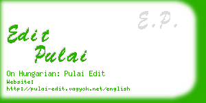 edit pulai business card